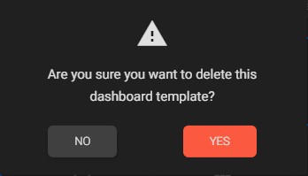 Confirm Delete Dashboard Template