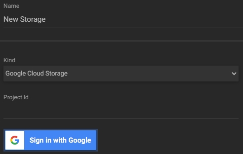 Storage Google Cloud